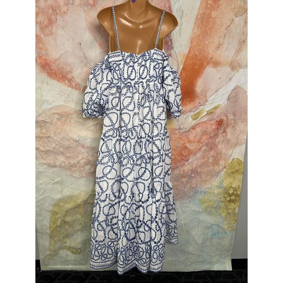 Anthropologie Puff-Sleeve Eyelet Dress - Picture 9 of 12